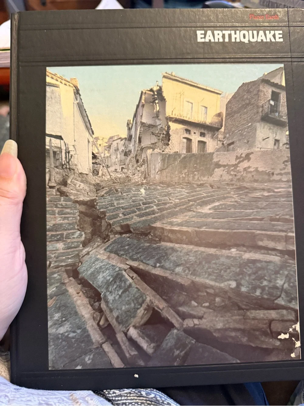 1980s Earthquake Hardcover Book